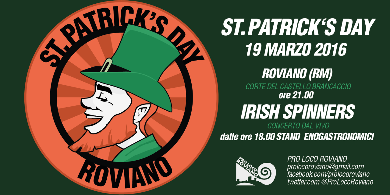 St.Patrick Day a Roviano