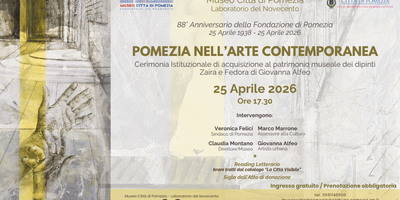 Pomezia celebra il 25 aprile al Museo con la donazione di Giovanna Alfeo